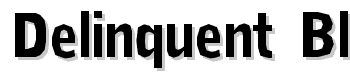 Delinquent-Black font